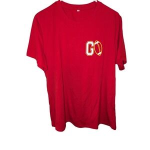 Red Kansas City Chiefs Inspired Travis Kelce 87 Graphic T-Shirt XL Short Sleeve